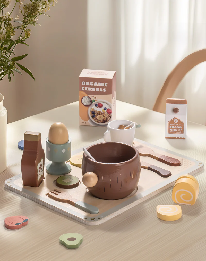 31-Piece Wooden Play Food Set