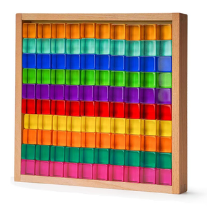 Acrylic Rainbow Gem Building Blocks