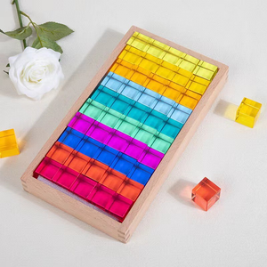 Acrylic Rainbow Gem Building Blocks