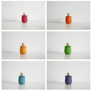 Montessori Wooden Peg Dolls Collection