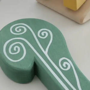 Montessori Dyed Linden Wood Weather Blocks