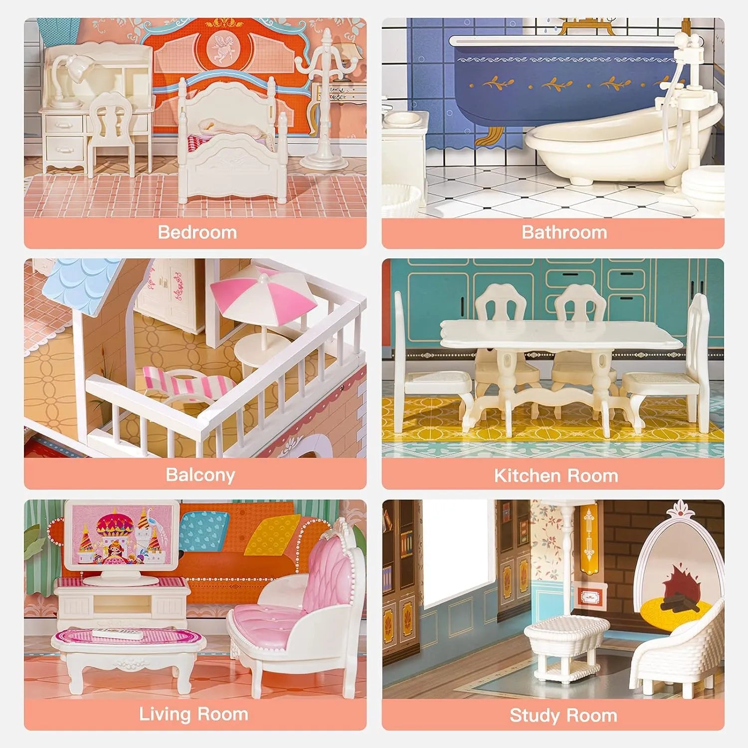 3-Story Kids Doll House