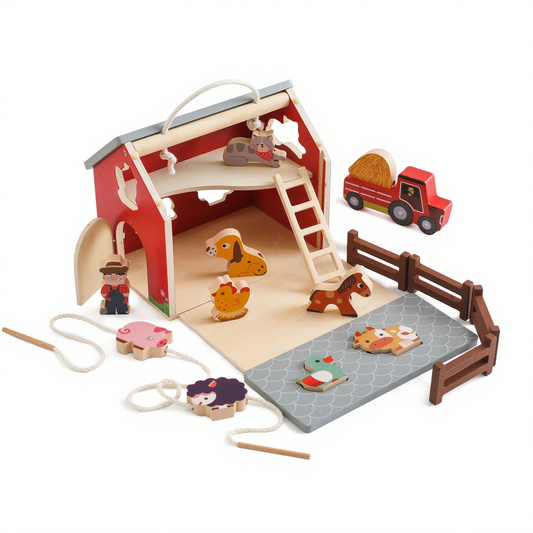 Wooden Farm Animal Matching Puzzle Toy