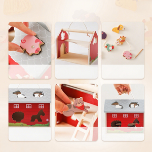 Wooden Farm Animal Matching Puzzle Toy