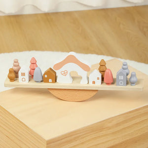 Rainbow Wooden Stacking Toys