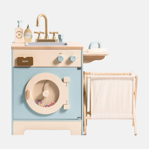 Wooden Laundry Playset for Kids