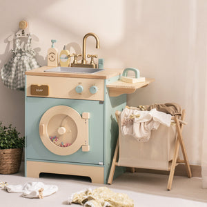 Wooden Laundry Playset for Kids