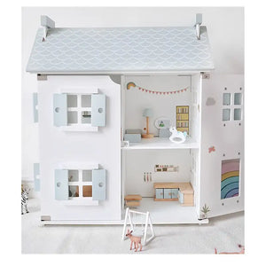 Lunamoa Wooden Dollhouse Playset