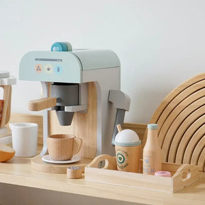 Wooden Pretend Coffee Machine Toy