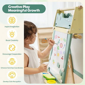 Wooden Adjustable Crocodile Easel for Kids