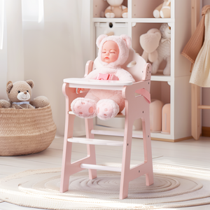 Lunamoa Wooden Baby Doll High Chair