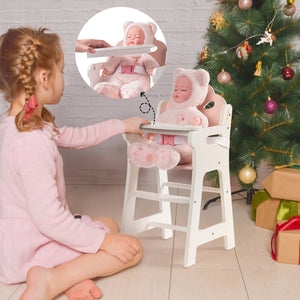 Lunamoa Wooden Baby Doll High Chair
