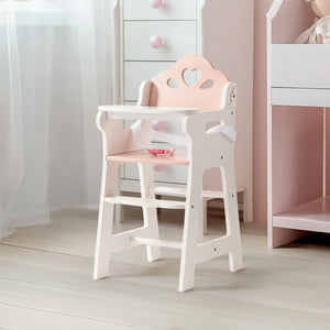 Lunamoa Wooden Baby Doll High Chair