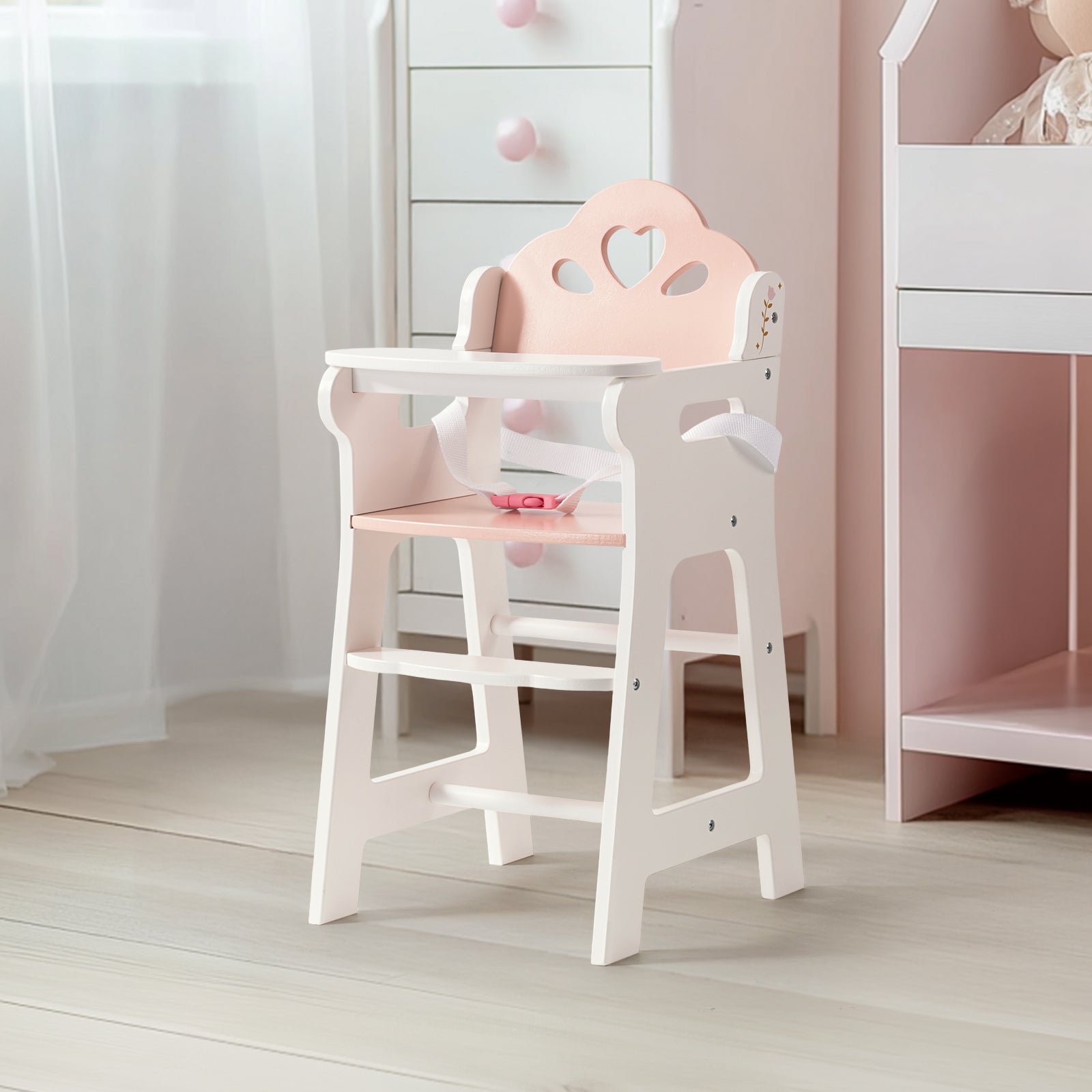 Lunamoa Wooden Baby Doll High Chair