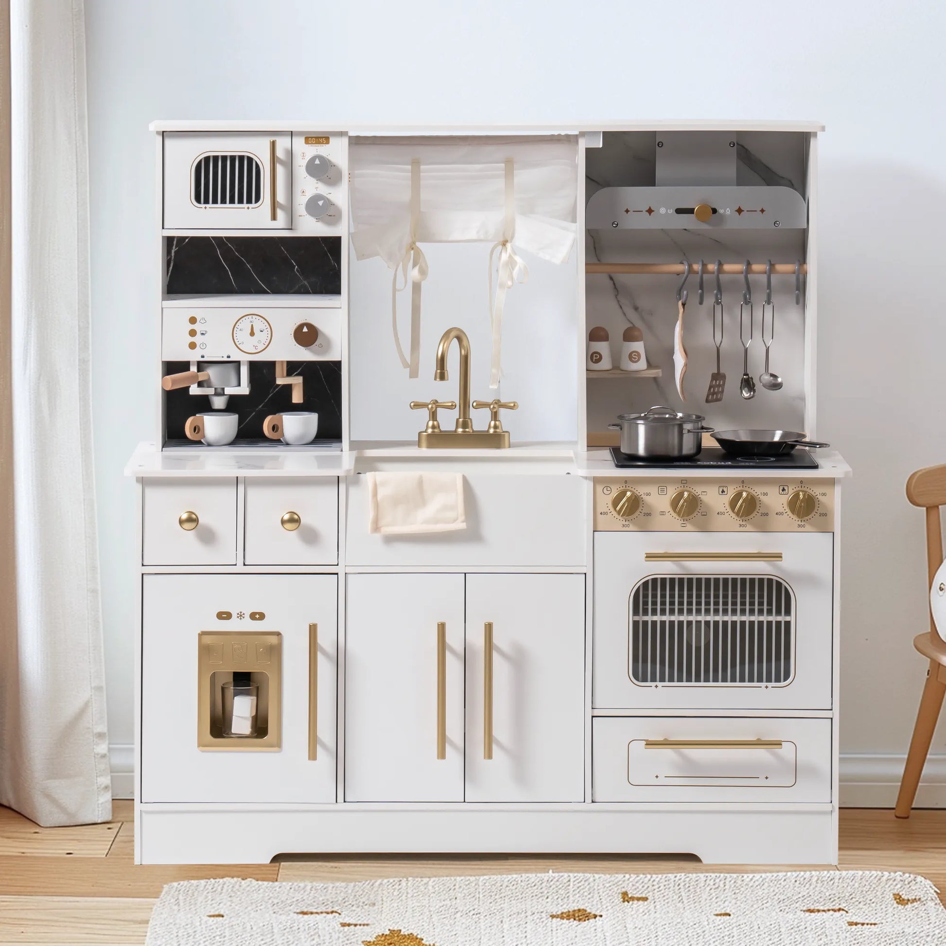 Realistic Wooden Pretend Playset