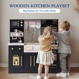 Realistic Wooden Pretend Playset