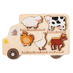 Montessori Wooden Shape Matching Puzzle Board