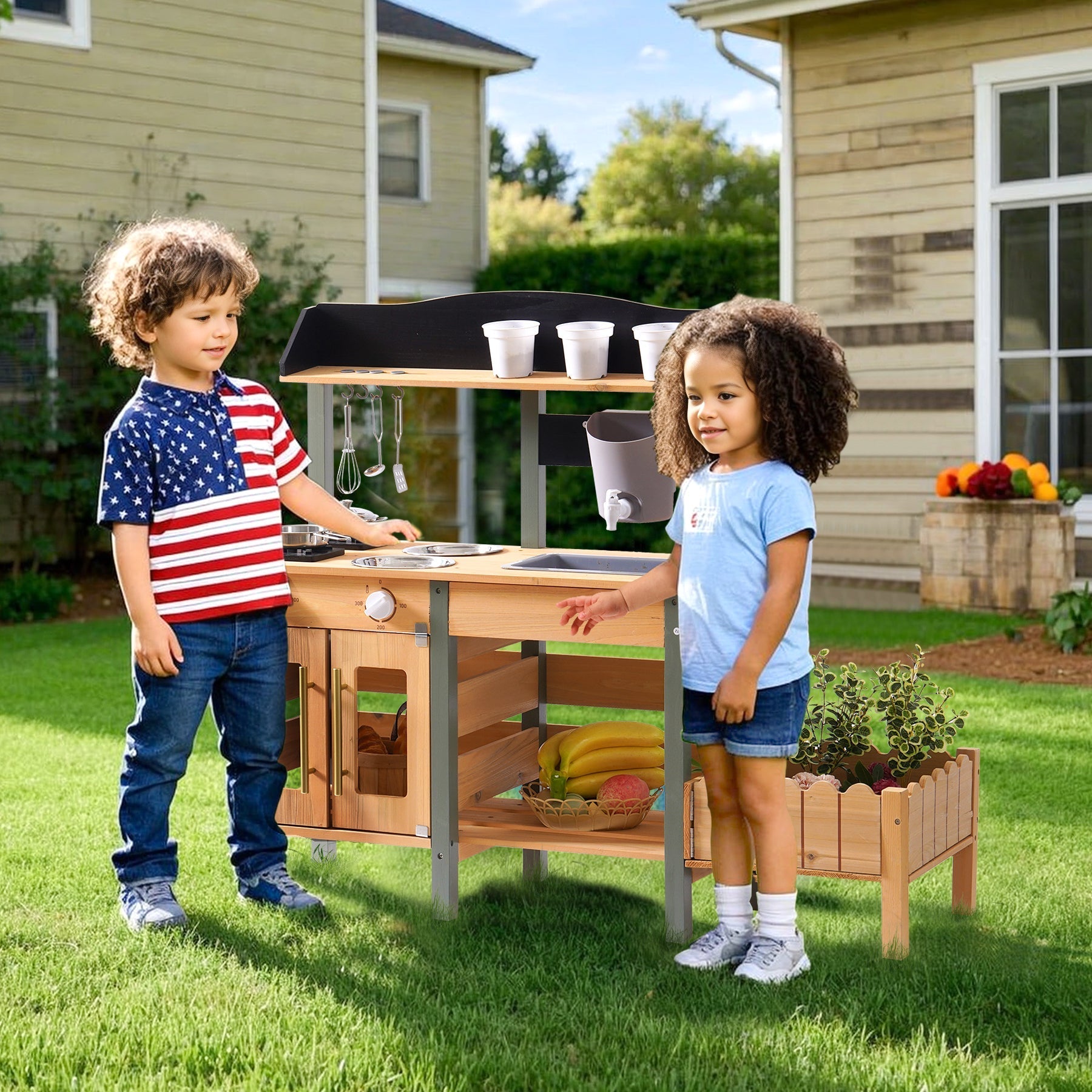 Outdoor Mud Play Kitchen