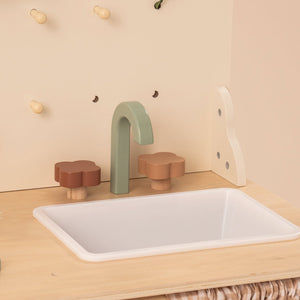Rustic Wooden Toy Kitchen