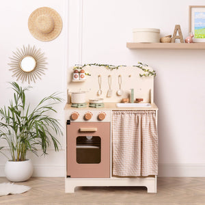 Rustic Wooden Toy Kitchen