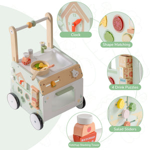 Spring Wooden Baby Walker