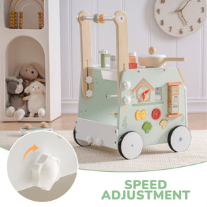 Spring Wooden Baby Walker
