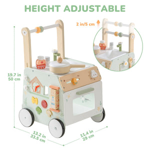 Spring Wooden Baby Walker