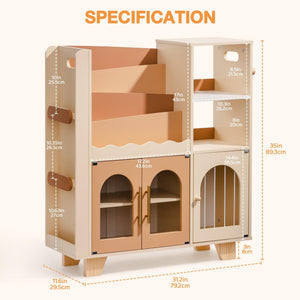 Wooden Children's Bookshelf