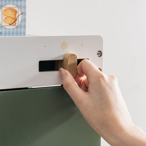 Vintage Wooden Toy Refrigerator