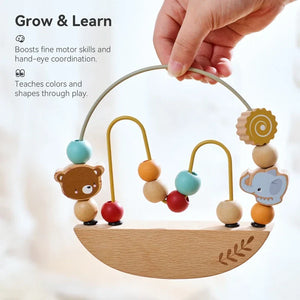 Wooden Bead Maze Toy for Babies