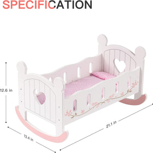 Wooden Doll Crib