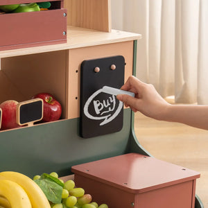 Wooden Grocery Supermarket Toy – Interactive Pretend Play