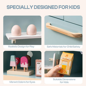 Wooden Toy Kitchen Playset