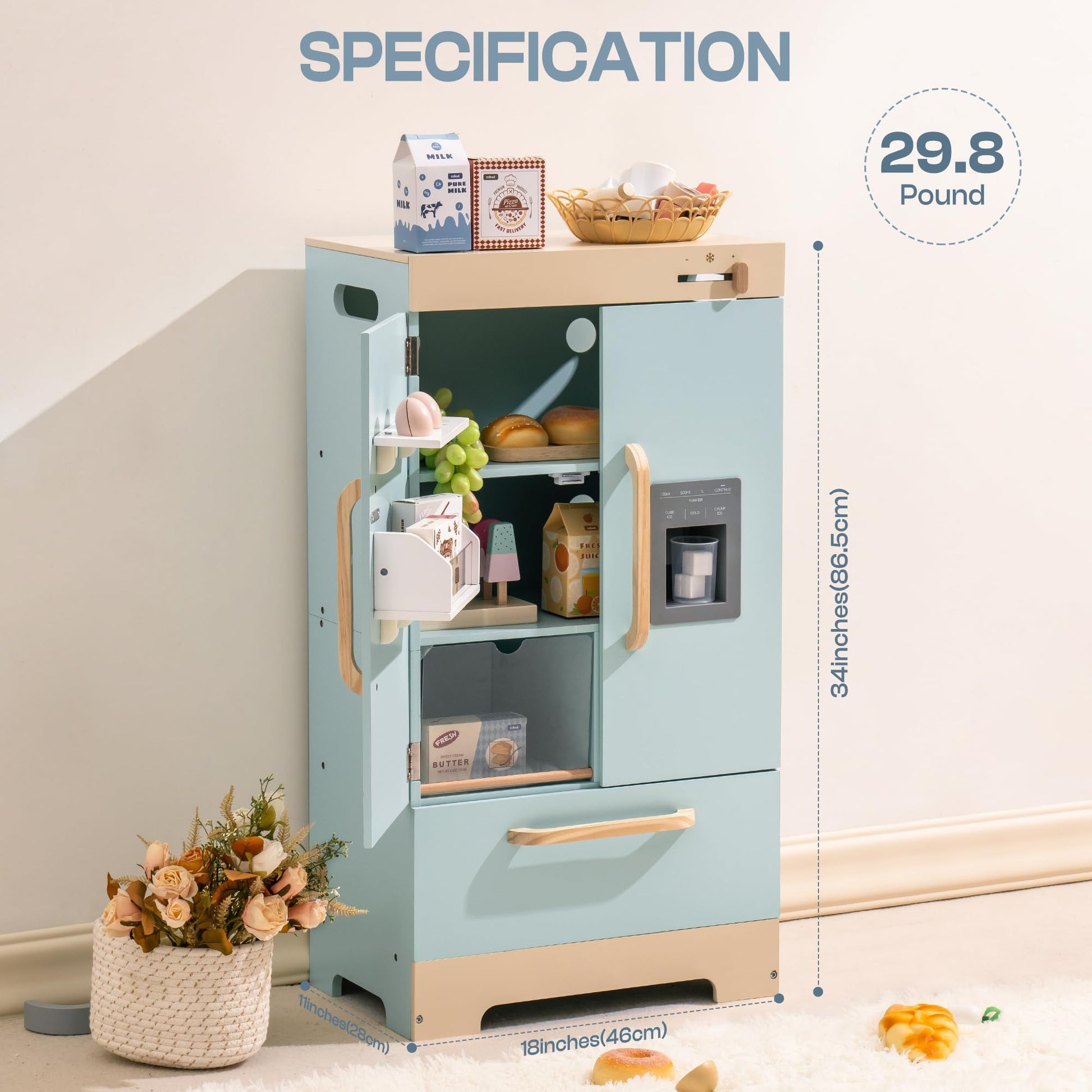 Wooden Toy Kitchen Playset