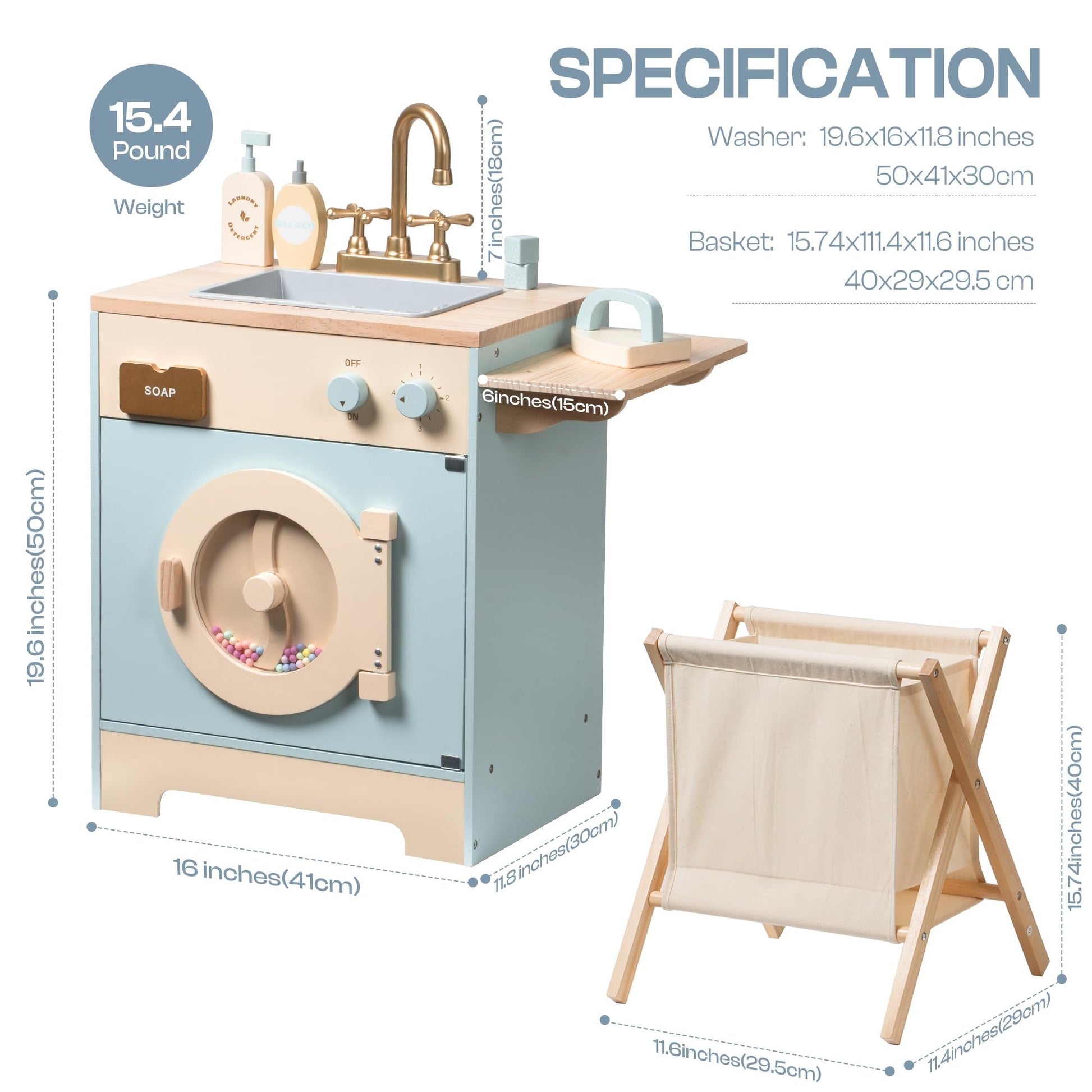 Wooden Toy Kitchen Playset