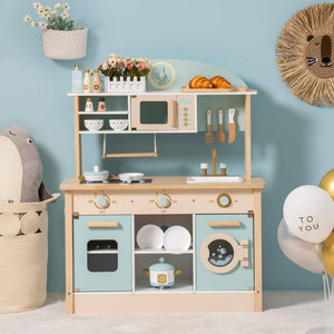 Wooden Toy Kitchen Playset