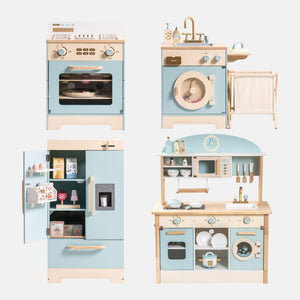 Wooden Toy Kitchen Playset