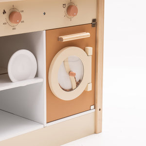 Wooden Toy Kitchen Set with Accessories