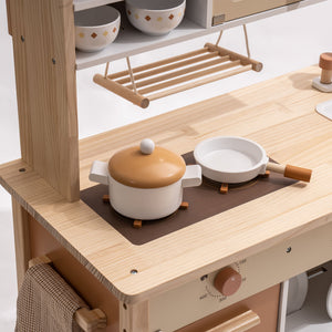 Wooden Toy Kitchen Set with Accessories
