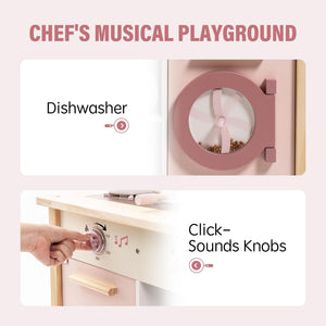 Wooden Toy Kitchen Set with Accessories