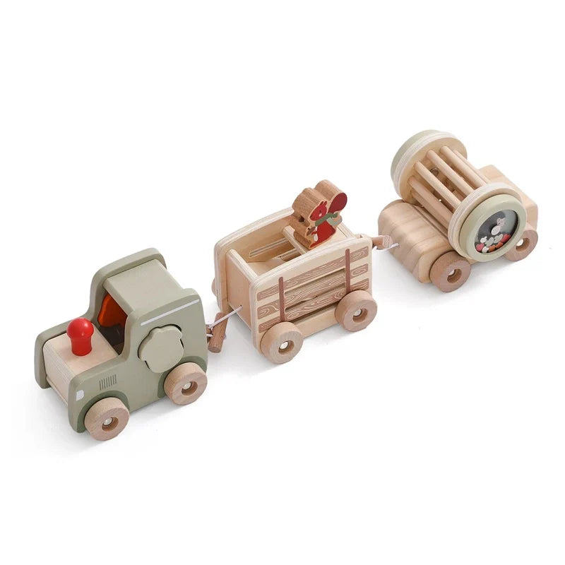 Montessori Wooden Train Toy Set