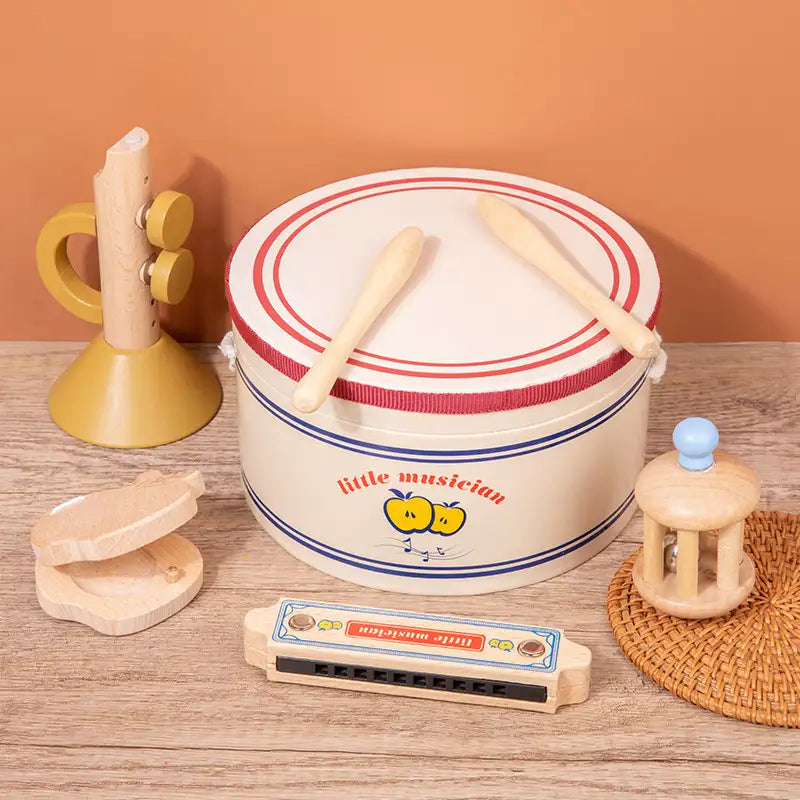 Wooden Musical Instruments Set