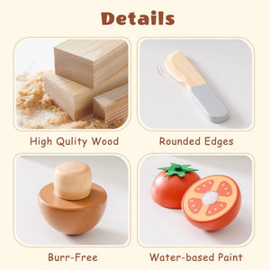 Wooden Play Food Set