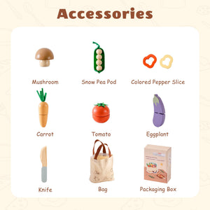 Wooden Play Food Set