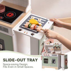 Wooden Play Kitchen Set