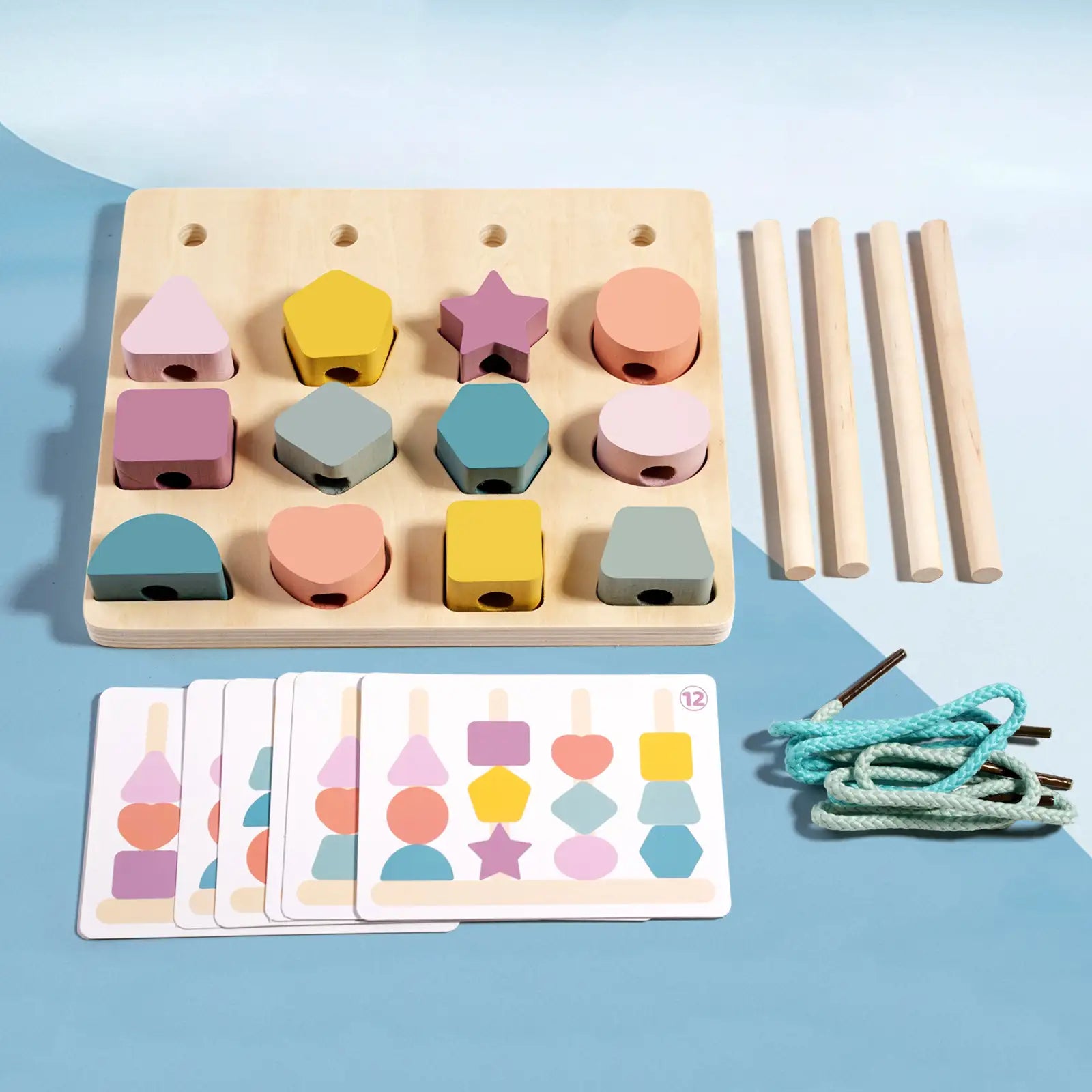 Wooden Shape and Color Matching Toy