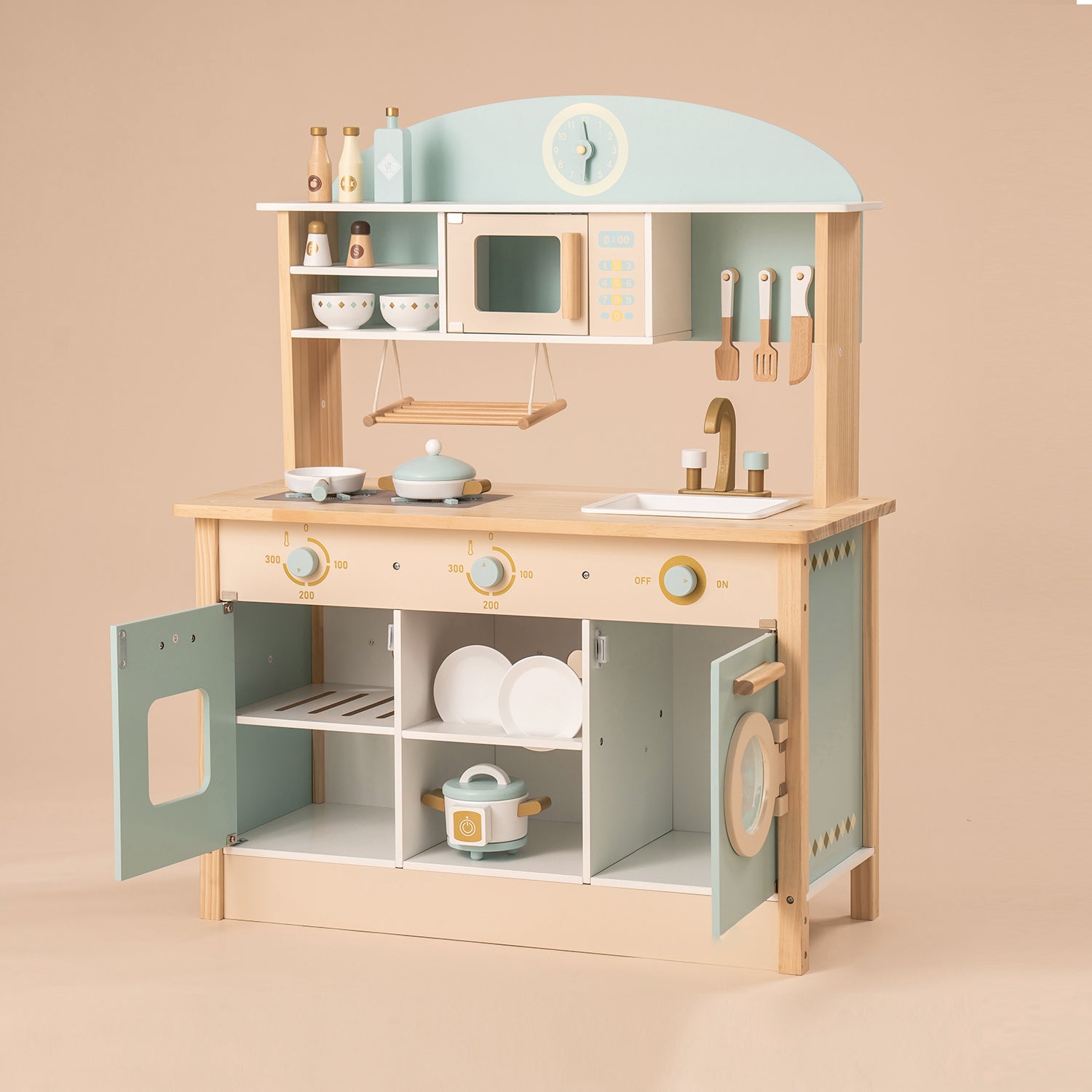 Wooden Toy Kitchen Set for Kids