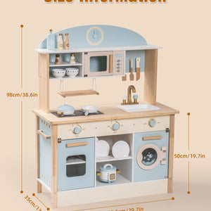 Wooden Toy Kitchen Set for Kids
